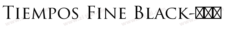 Tiempos Fine Black字体转换